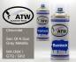 Preview: Chevrolet, Son Of A Gun Gray Metallic, WA139X / G7Q / GK2: 400ml Sprühdose + 400ml Klarlack - Set, von ATW Autoteile West.